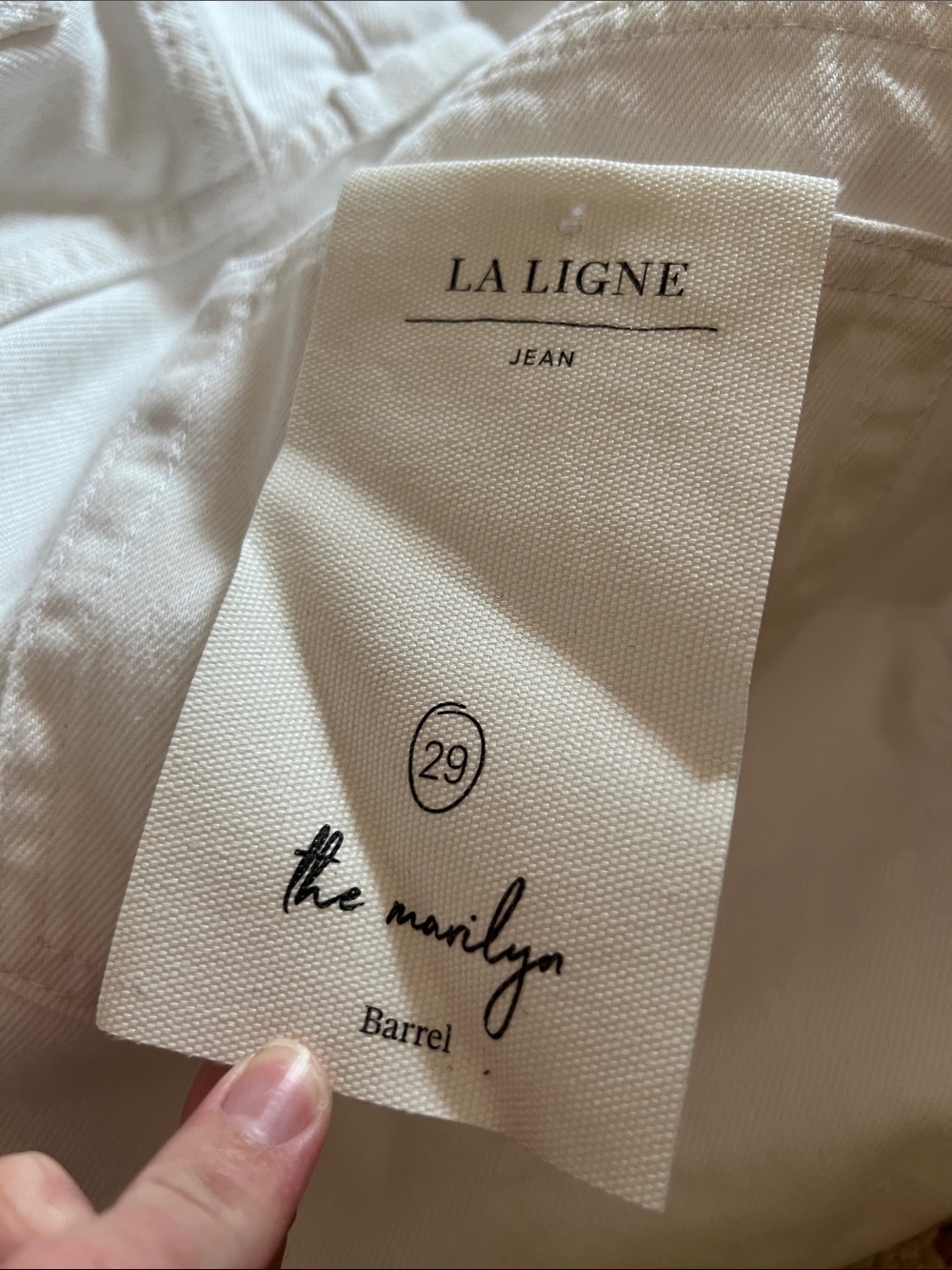 La Ligne The Marilyn Barrel White Jeans 29 - Picture 4 of 5